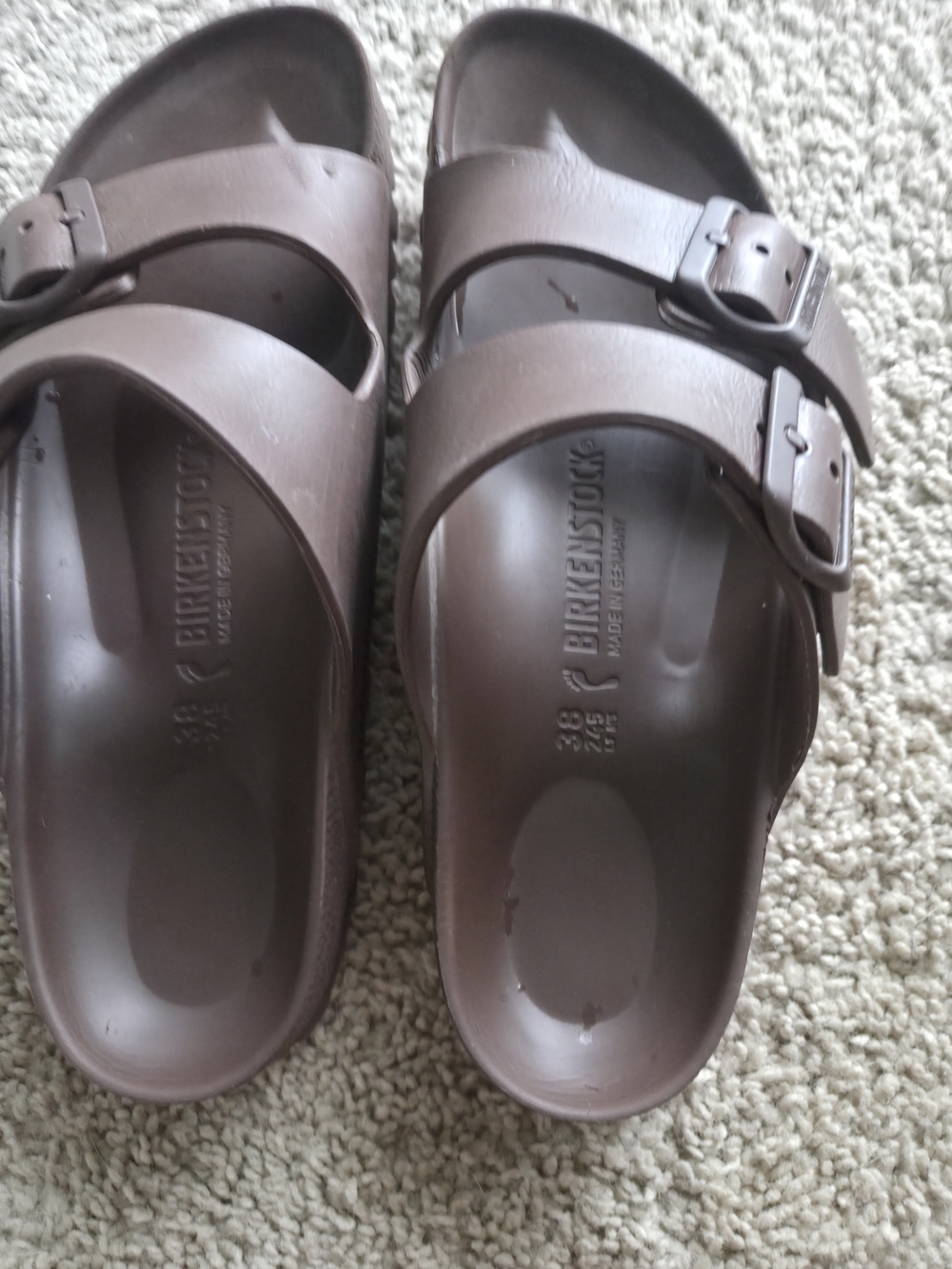 Birkenstock Arizona Brown Molded Footbed Slide - Picture 4 of 5